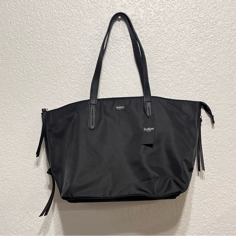Botkier New York Bond Black Nylon Tote Bag Light Travel Carryall Bag New
